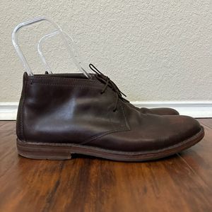 TRASK Brady Lace Up Chukka Boots in Espresso Leather